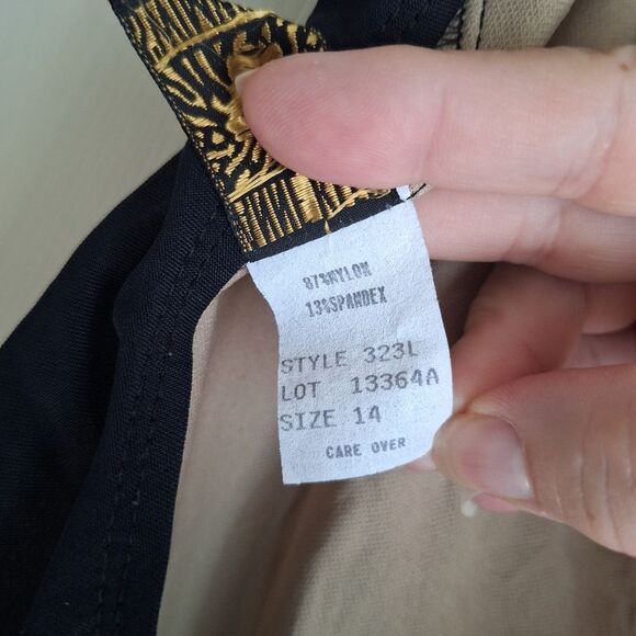 Vintage Anne Klein Black One-Piece Swimsuit - Picture 6 of 9